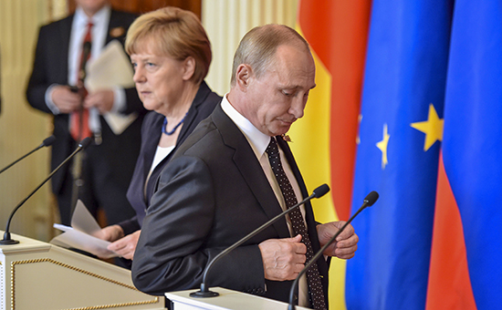 Канцлер Германии Ангела Меркель и&nbsp;президент России Владимир Путин