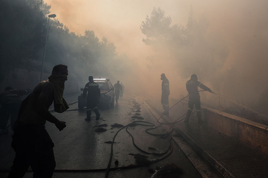 Пожар начался 22 июля в деревне Кехрис