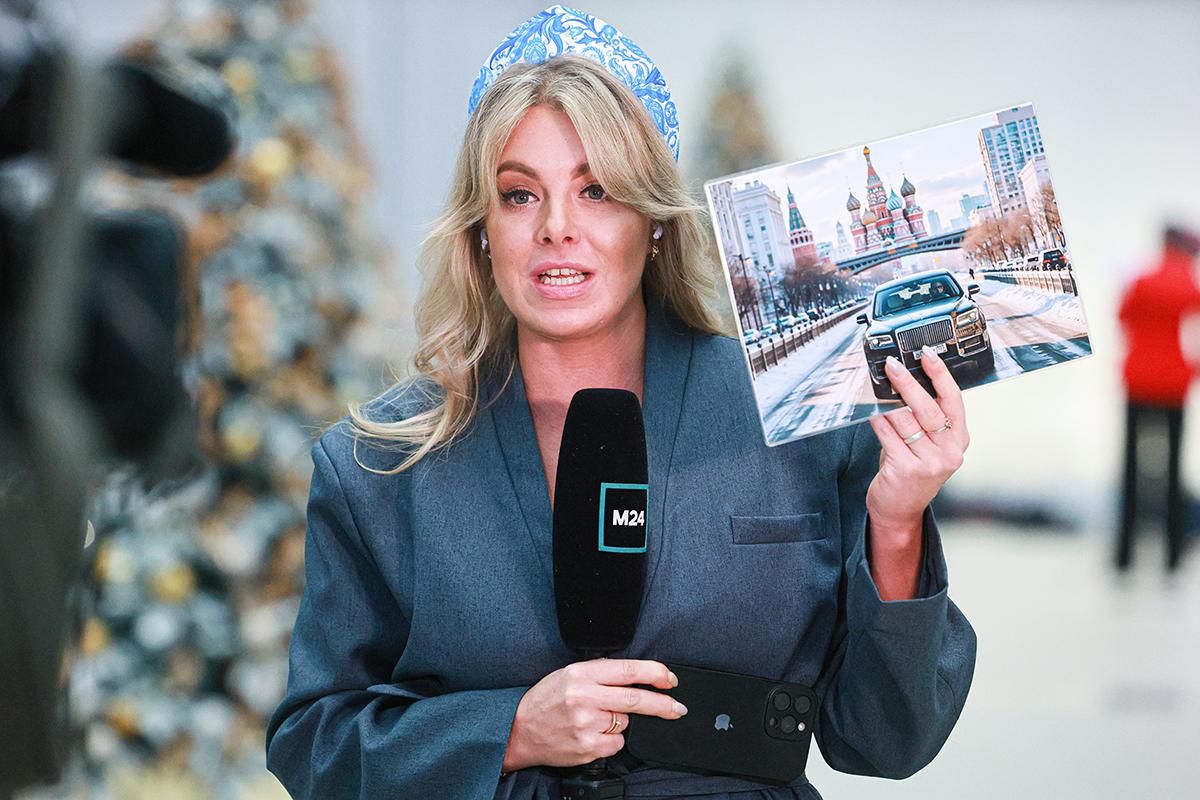 Светлана Доброхотова перед началом «Итогов года с Владимиром Путиным»