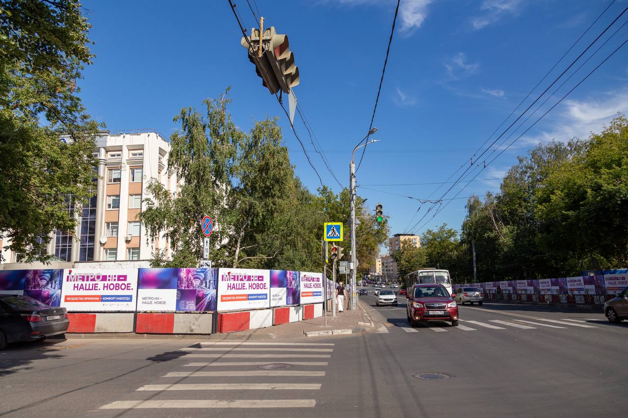 Площадь Свободы в Нижнем Новгороде перекроют из-за строительства метро — РБК