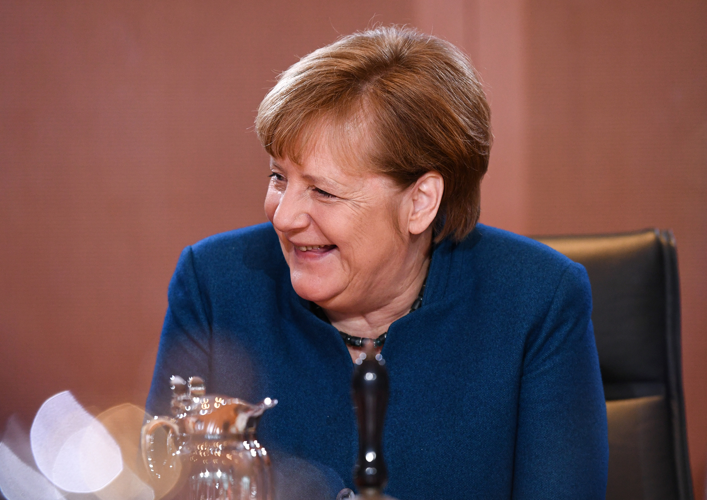Канцлер Германии Ангела Меркель на еженедельном заседании немецкого правительства. Берлин. 22 января