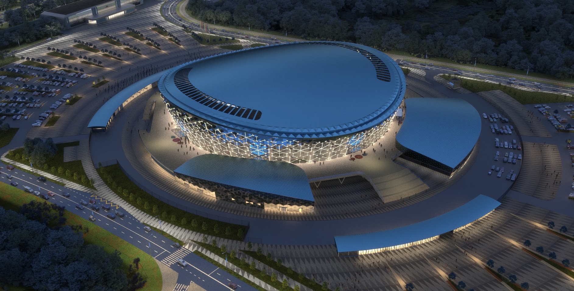 Из федерального бюджета на строительство ледовой арены в Новосибирске будет выделено около 3 млрд руб. Ее построят к 2022 году.