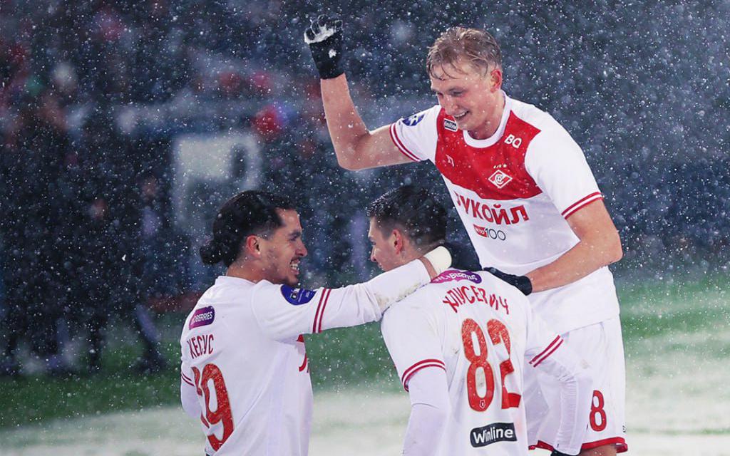 «Спартак» победил «Балтику» в снежном матче