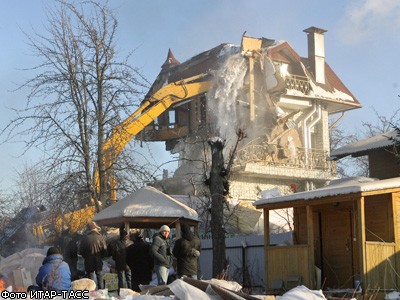 Снос домов в поселке Речник 