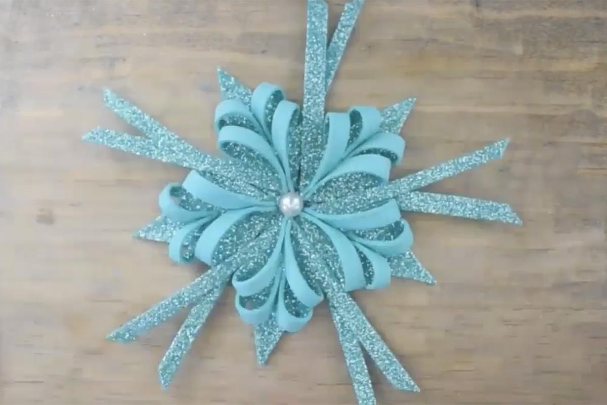 Как сделать снежинку