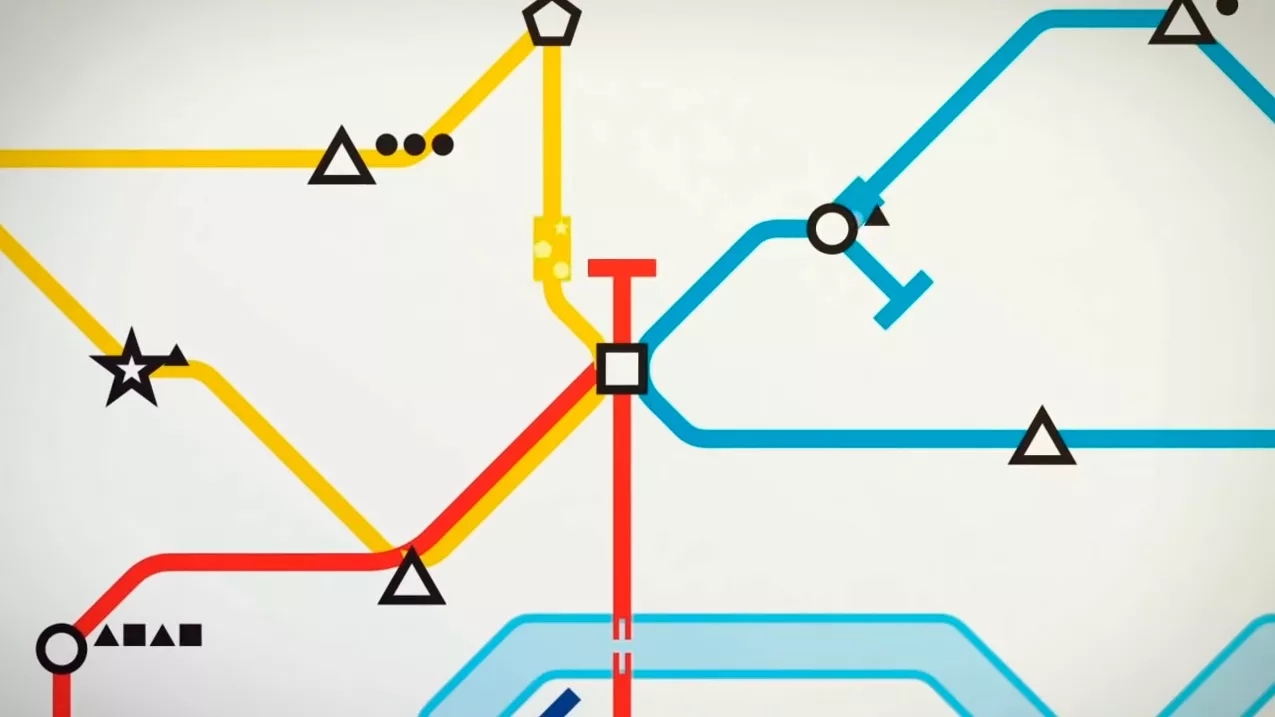 Скриншот из игры Mini Metro