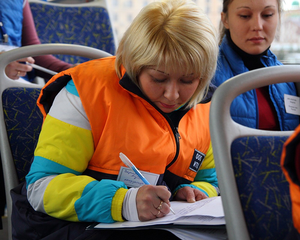 Конкурс мастерства водителей и кондукторов казанских автобусов.