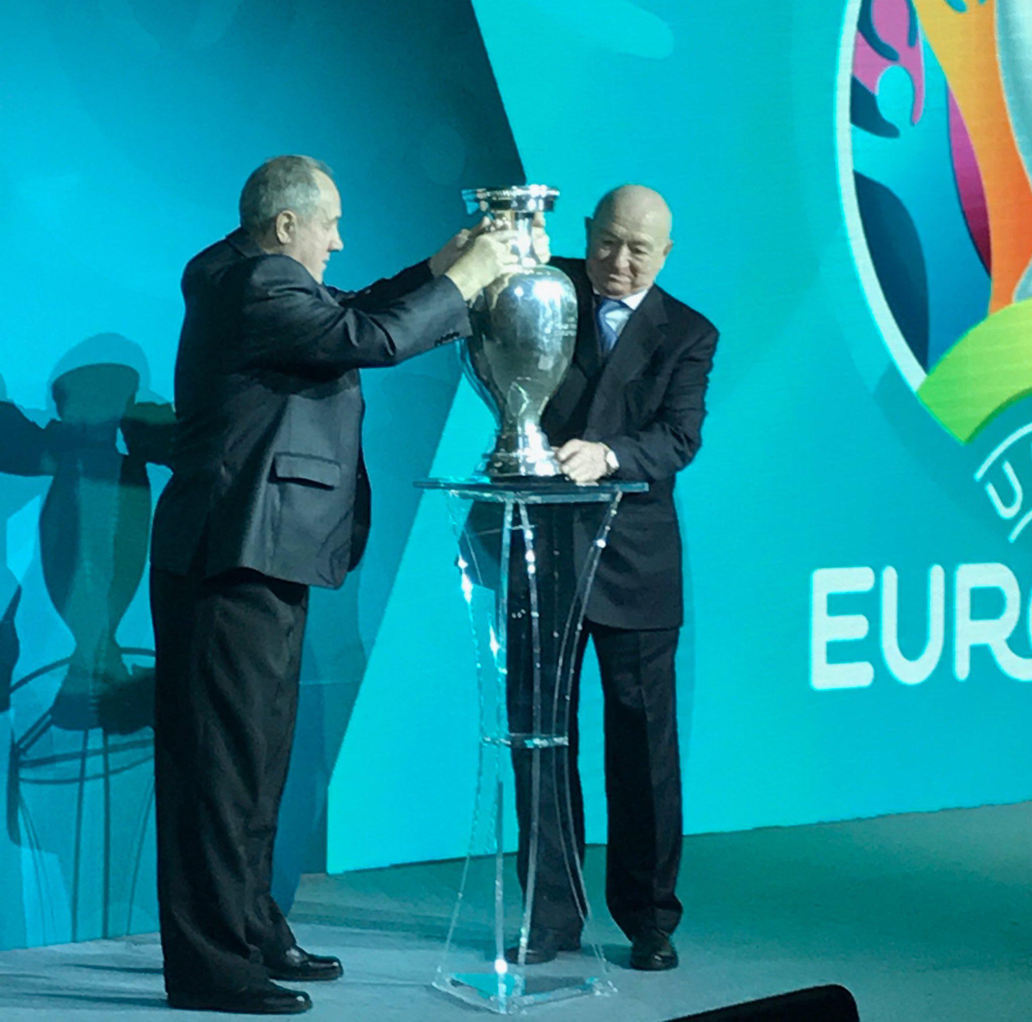 Никита Симонян на жеребьевке Евро-2020