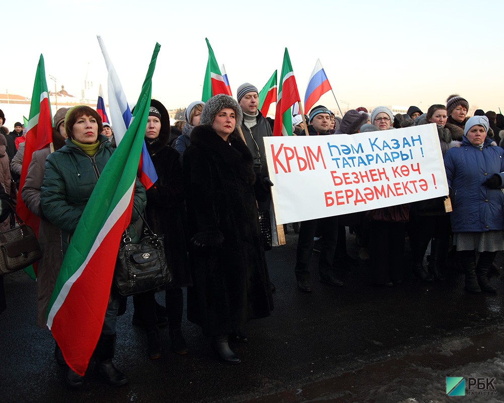 Митинг в поддержку Крыма.