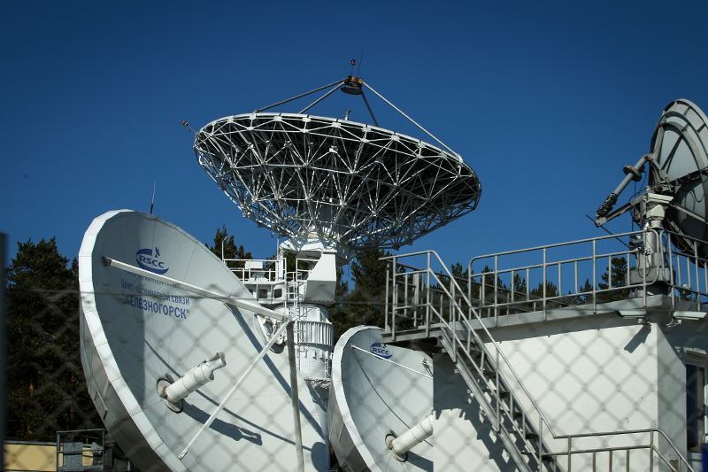 Антенны Центра космической связи, из&nbsp;которого происходит управление спутниками