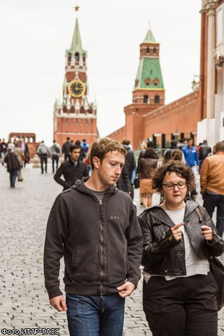 Основатель Facebook Марк Цукерберг посетил Москву