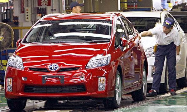 Производство автомобилей в Японии сократилось на 13%