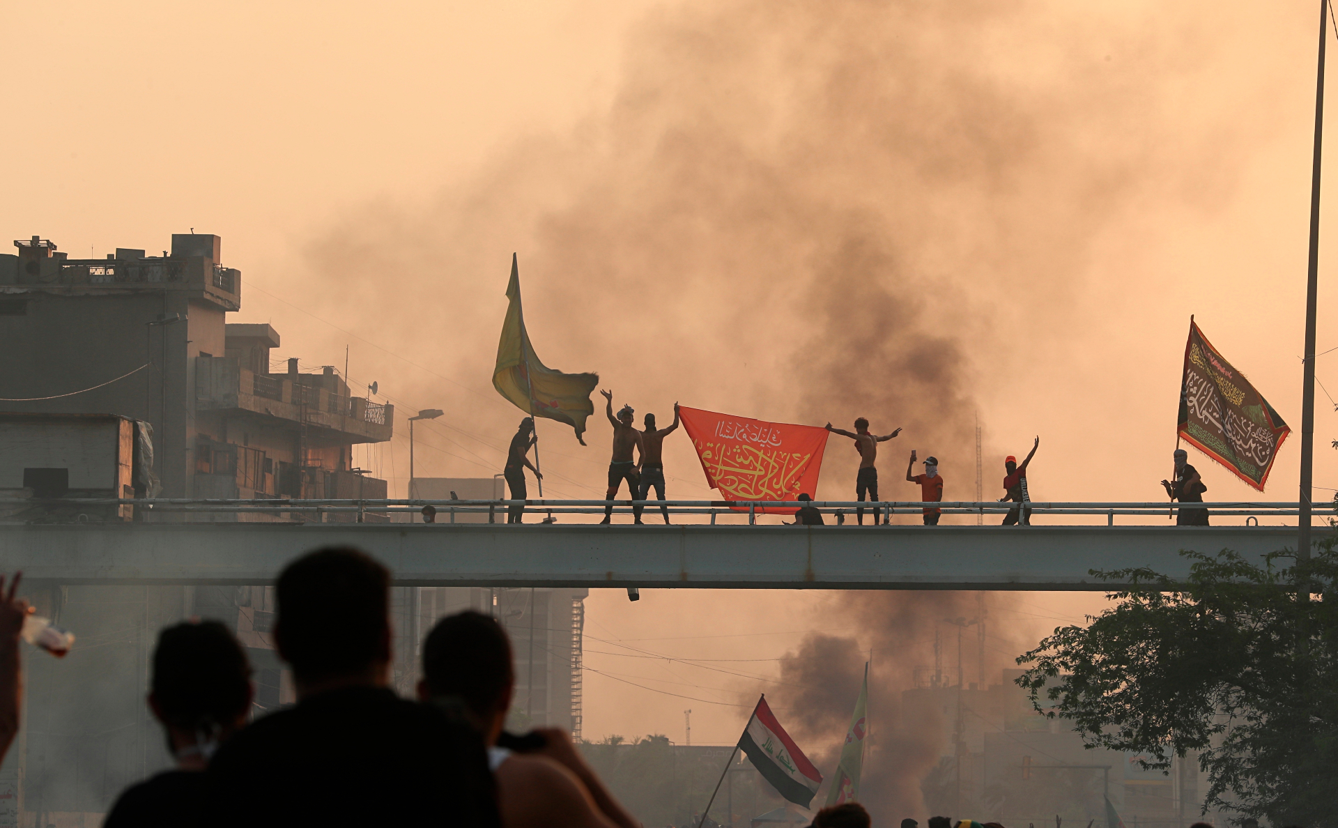 Протестующие в Багдаде