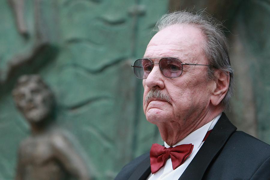 Актер Юрий Яковлев на своем юбилейном вечере в Галерее искусств на Пречистенке, 2008 год