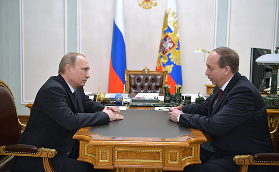Президент РФ В.Путин провел встречу с и.о. главы Еврейской автономной области А.Ливенталем