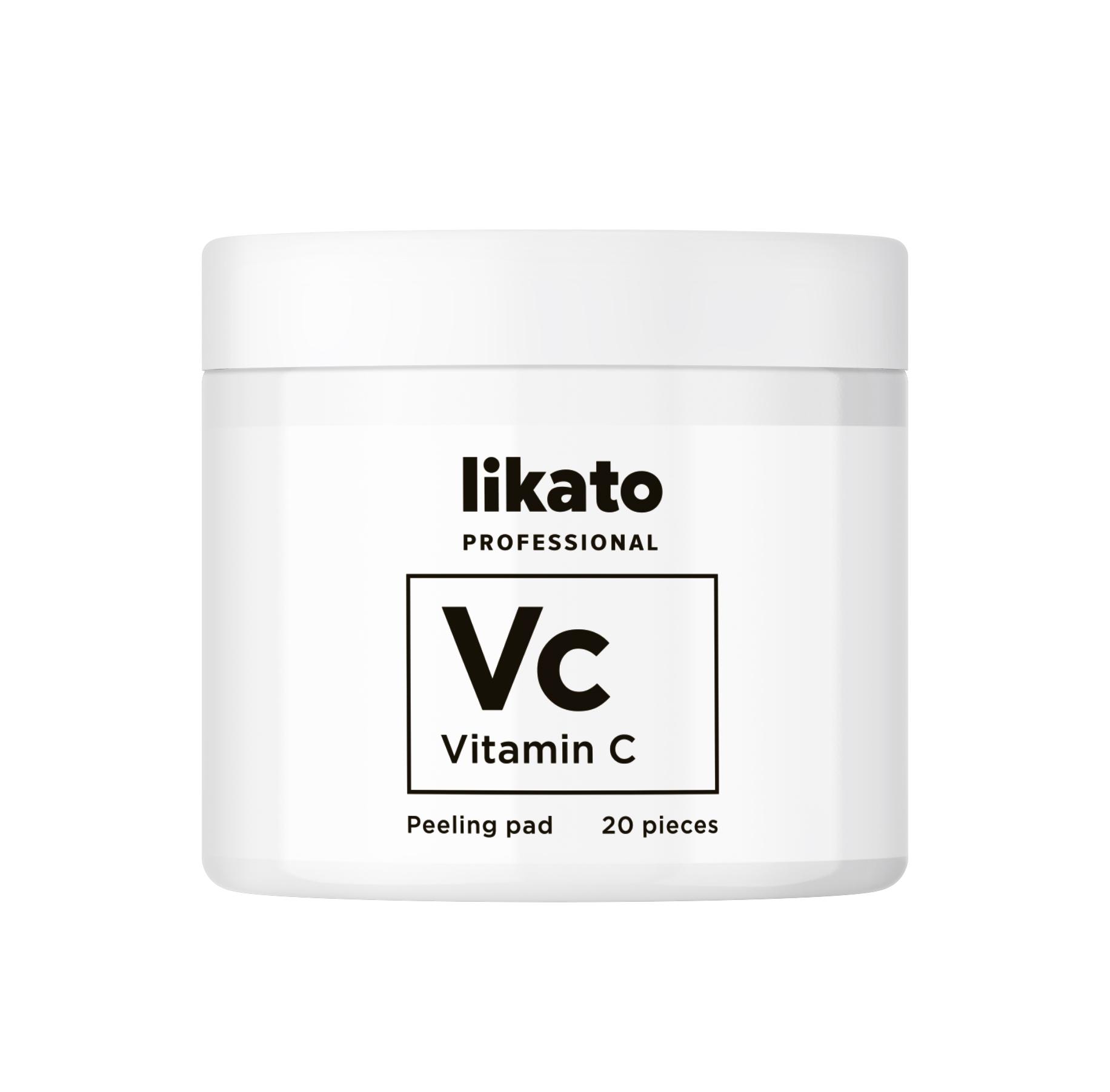 Пилинг-пэды для совершенной кожи с AHА-кислотами и витамином С, Likato Professional