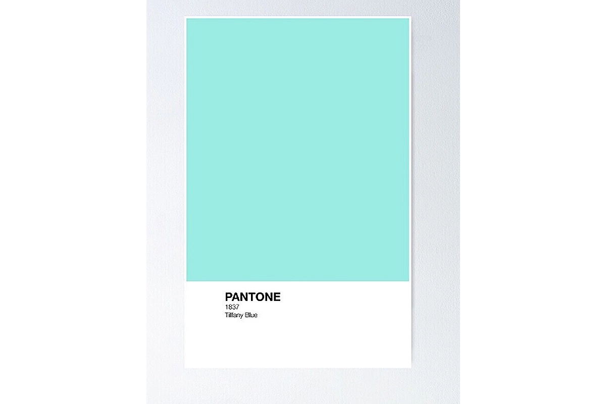 Цвет тиффани в системе Pantone