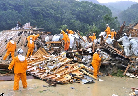 Тайфун "Талас" в Японии
