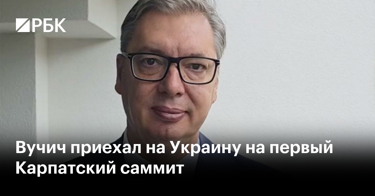 Вучич приехал на Украину на первый Карпатский саммит