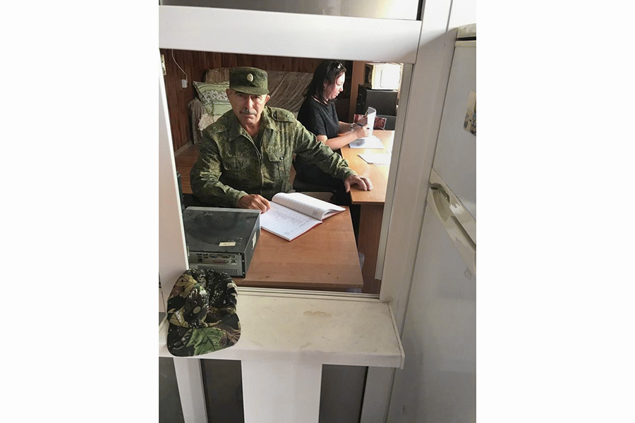На границе Астраханской области с Казахстаном открылся пункт мобилизации