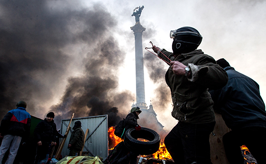 Антиправительственные выступления в Киеве в феврале 2014 г.