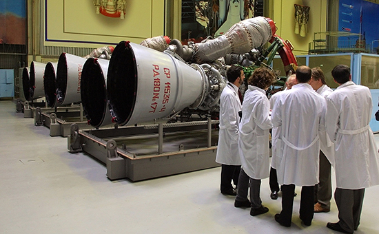 НПО «Энергомаш». Партия ракетных двигателей РД-180, предназначенных для экспорта в США. Архивное фото