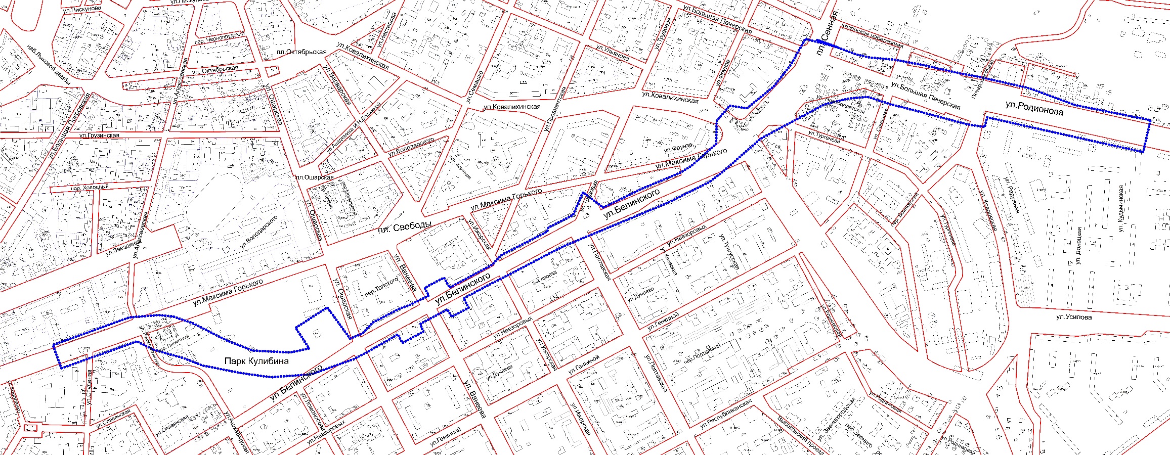 Схема границ подготовки документации по планировке территории перспективного строительства метро