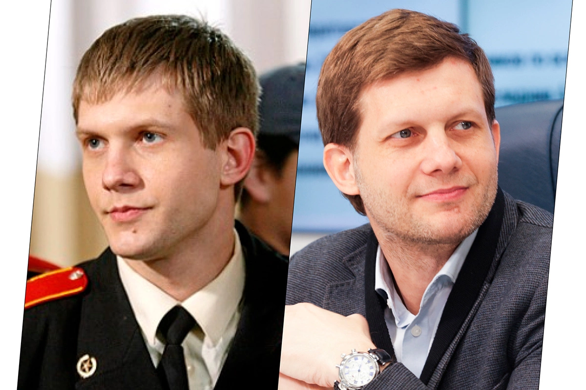 Борис Корчевников в сериале «Кадетство» (2006) и в 2025 году
