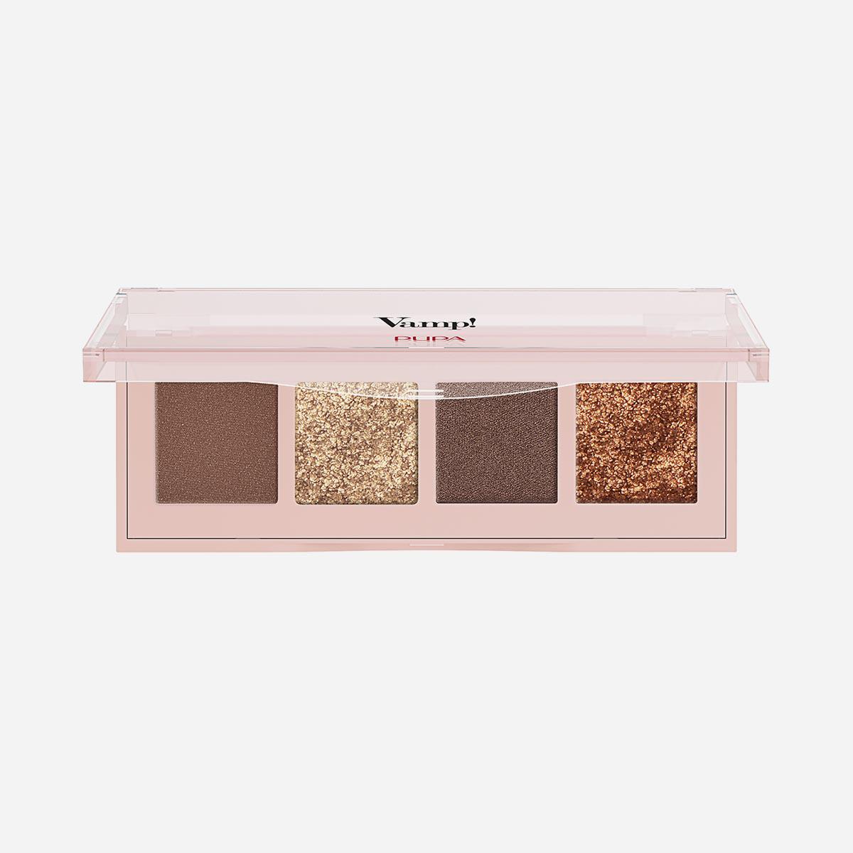 Палетка теней для век Vamp! 4 Eyeshadow Palette, №&nbsp;002 Gold Bronze, Pupa Milano, 1909 руб. (&laquo;Лэтуаль&raquo;)