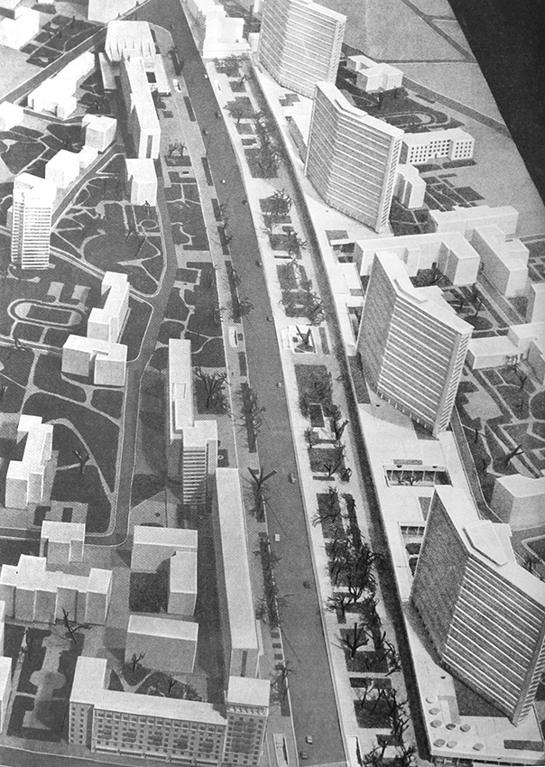 Проект проспекта Калинина. 1962 год
