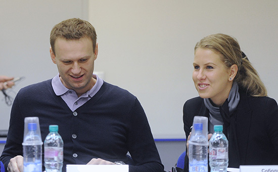 Основатель ФБК Алексей Навальный и Любовь Соболь


