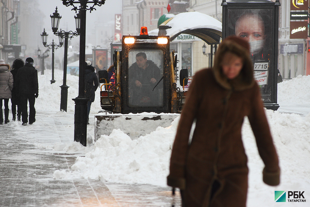 Татарстанцев ожидает метель и снежные заносы