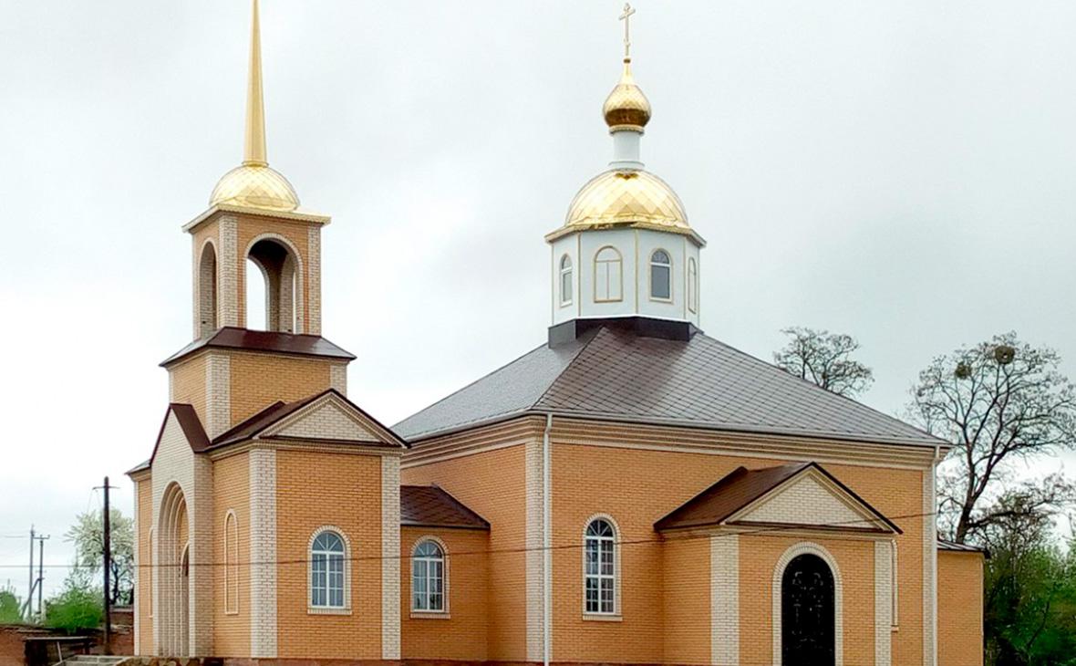 Храм Покрова Пресвятой Богородицы в Теткино, Курская область, до пожара