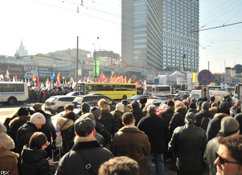 Митинг "За честные выборы" на Новом Арбате