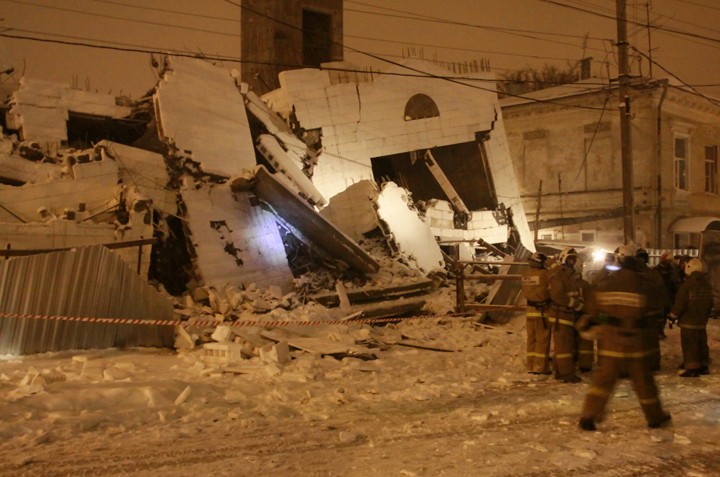 В Таганроге обрушилось строящееся здание
