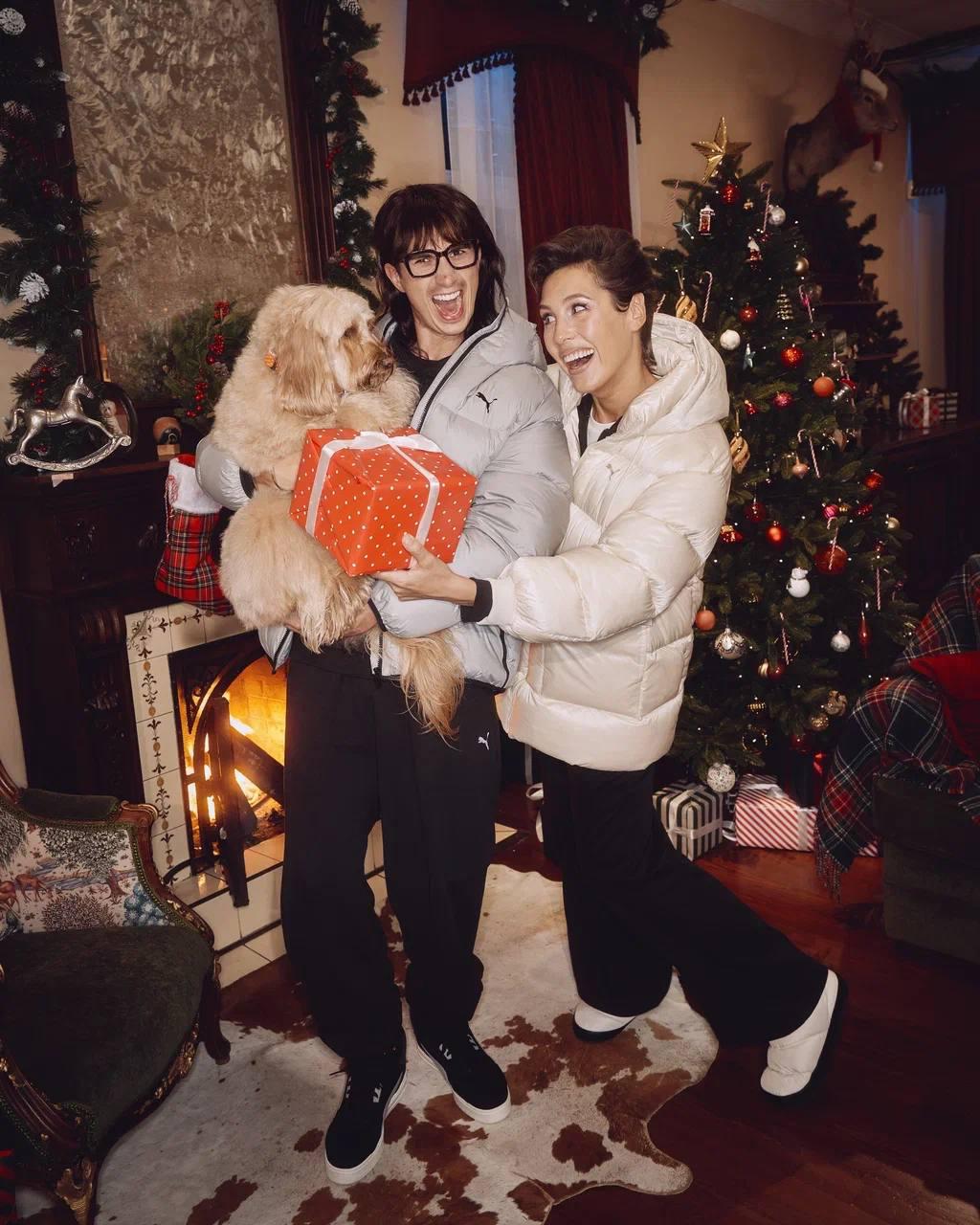 Илья Куруч и&nbsp;Ирина Горбачева в куртках Puma