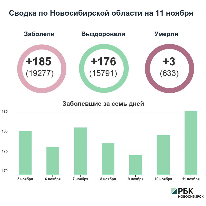 Коронавирус в Новосибирске: сводка на 11 ноября