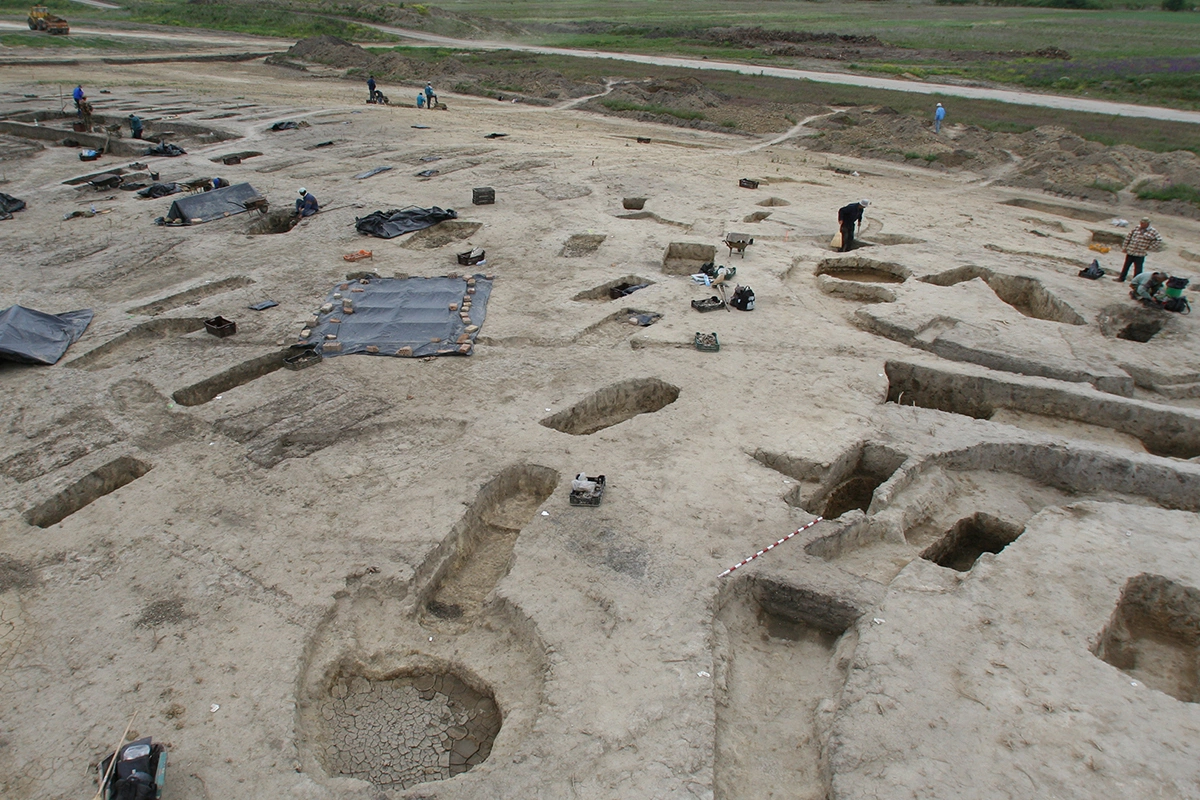 <p>Раскопки на кладбище времен аваров, Венгрия</p>