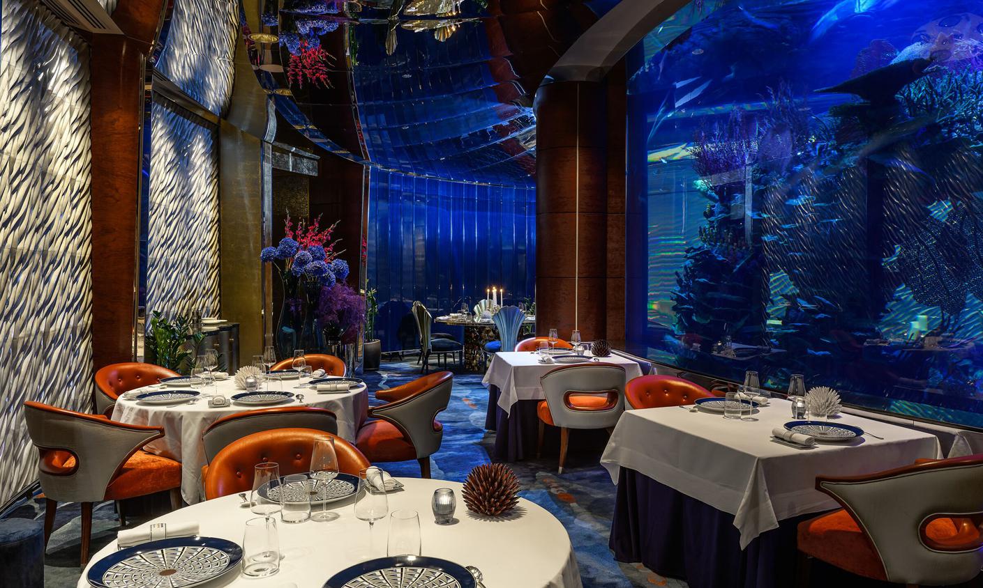 Ресторан-аквариум L’Olivo at Al Mahara
