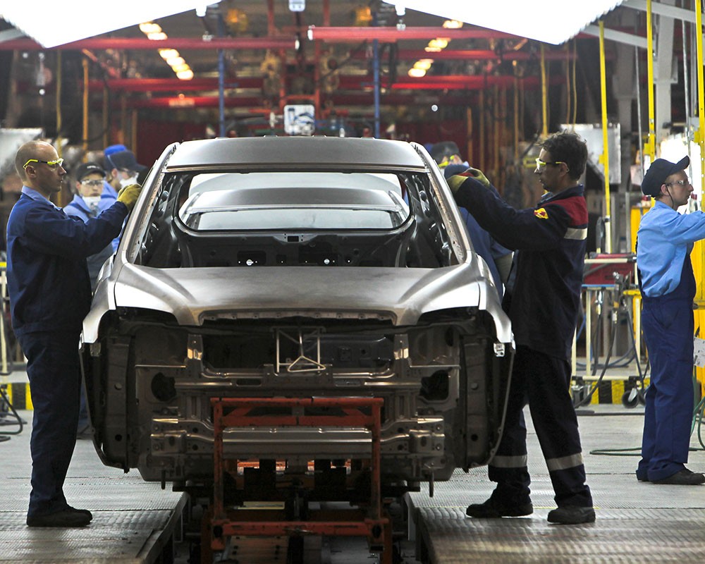 Производство малогабаритных автомобилей Opel Astra на заводе General Motors