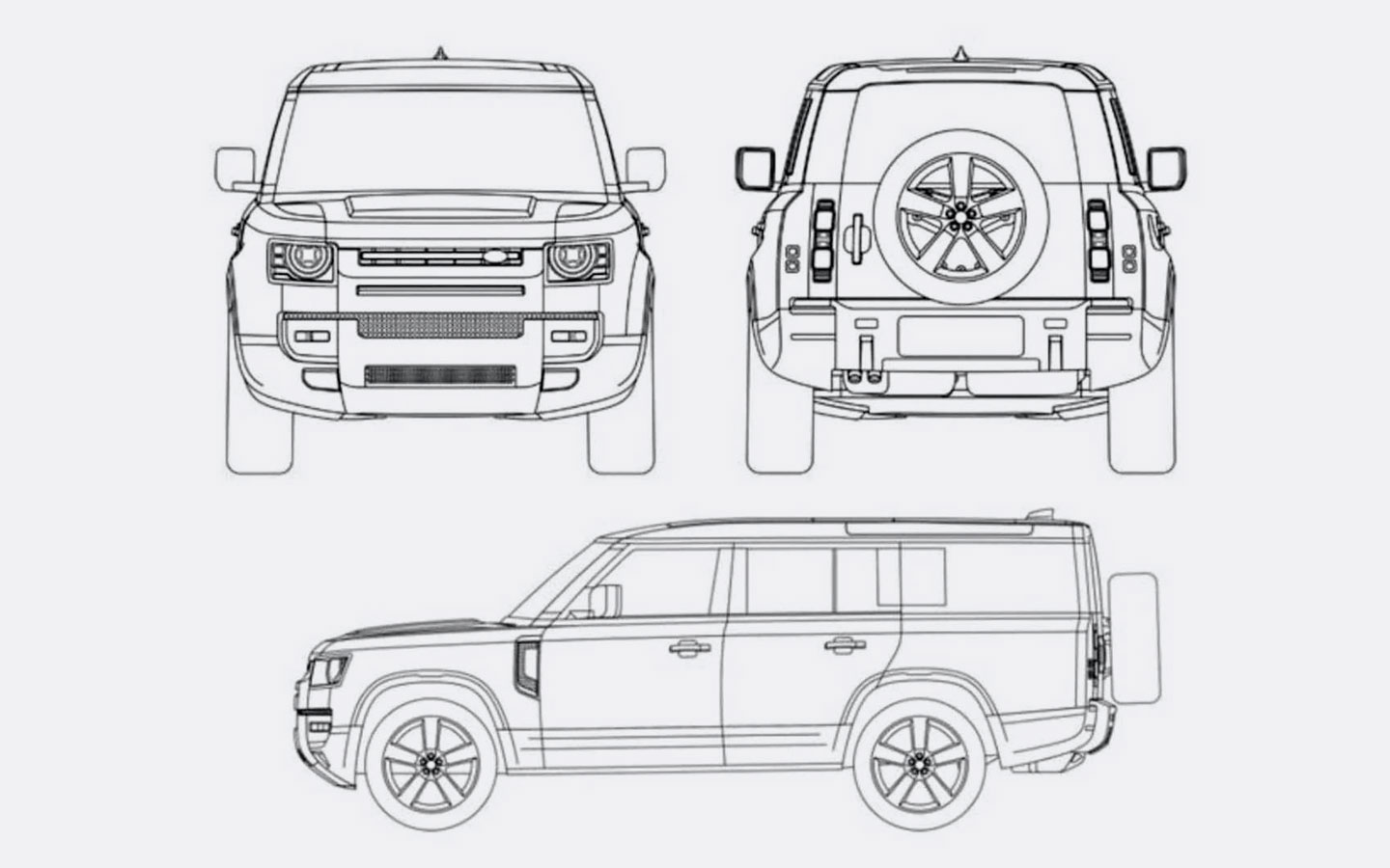 Range Rover 2022 чертежи