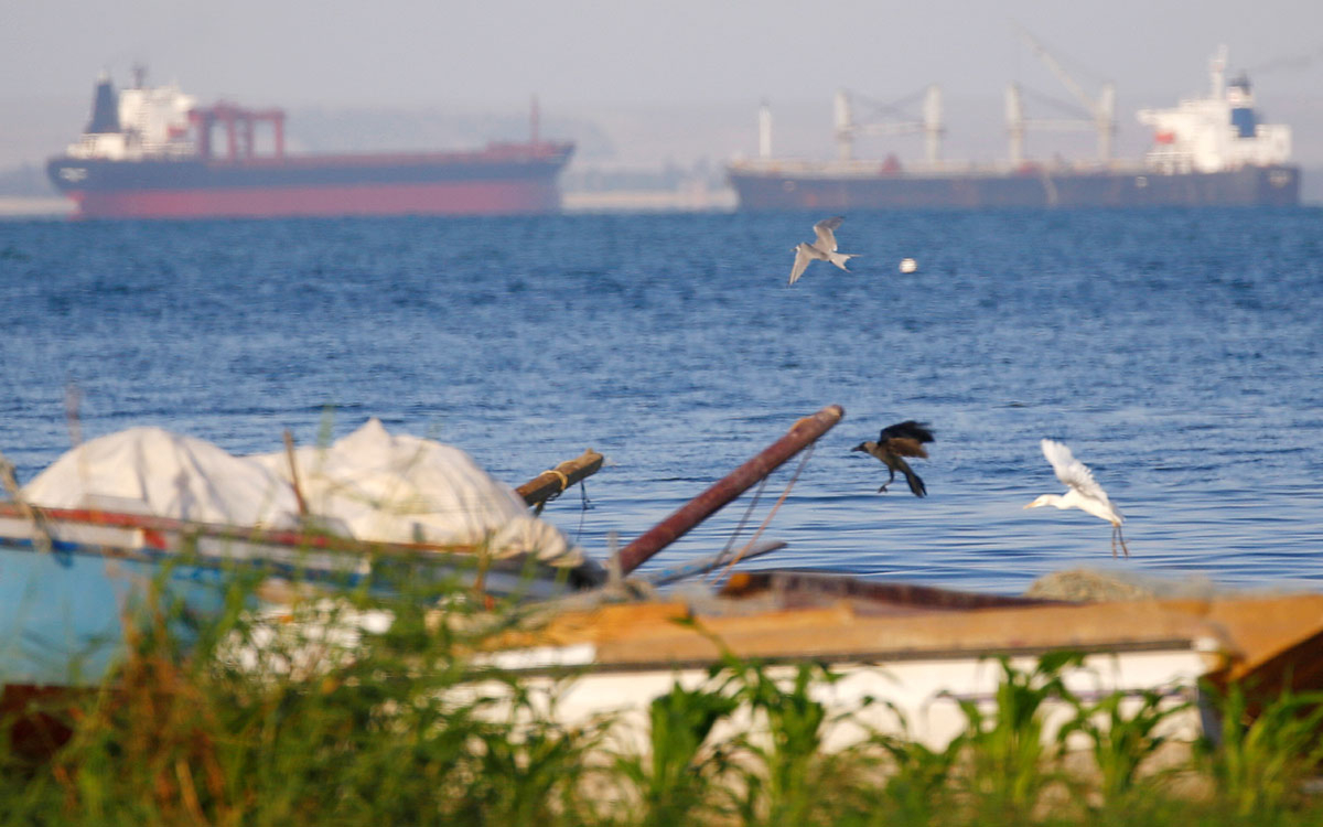 В Суэцком заливе танкер Балтфлота столкнулся с сухогрузом