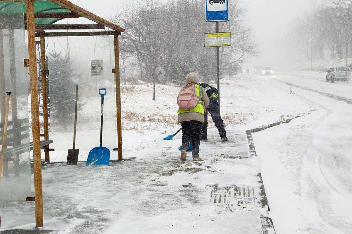 Снегопад во Владивостоке, 10 января 2026 года