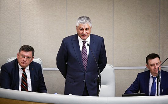 Министр внутренних дел РФ Владимир Колокольцев выступет в рамках правительственного часа на пленарном заседании Государственной думы РФ