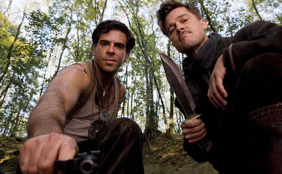 Эли Рот и Брэд Питт в фильме&nbsp;Квентина Тарантино &laquo;Бесславные ублюдки&raquo;, 2009 год