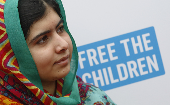Лауреат Нобелевской премии мира за 2014 год Малала Юсуфзай