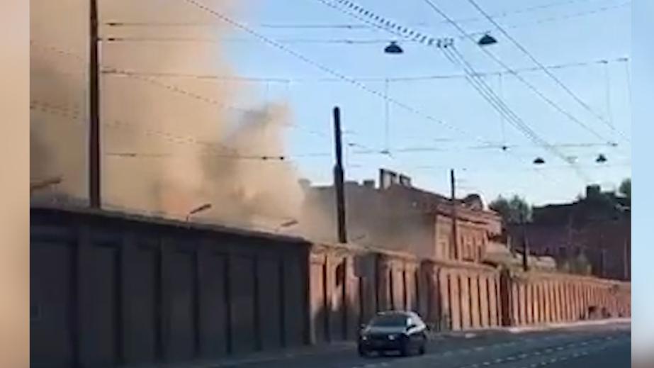 В Петербурге потушили пожар в здании бывшего СИЗО «Кресты»