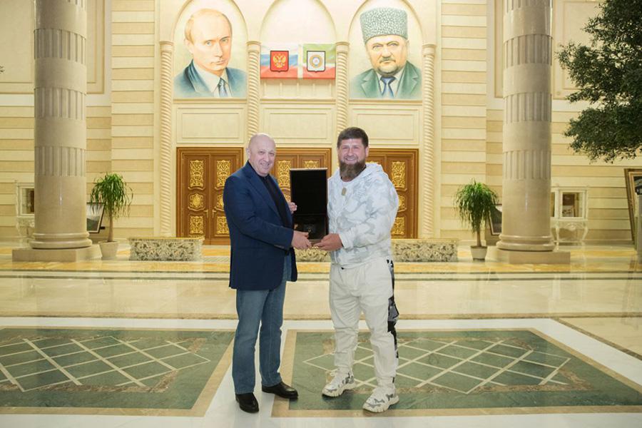 Рамзан Кадров и Евгений Пригожин, 2023 год