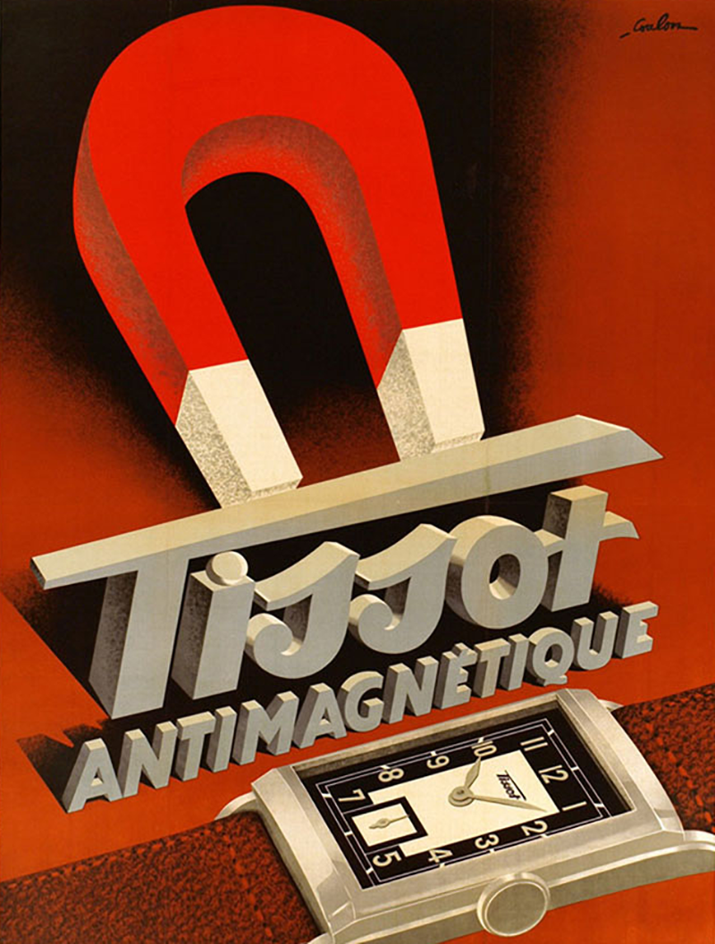 Первые антимагнитные часы Tissot, 1930