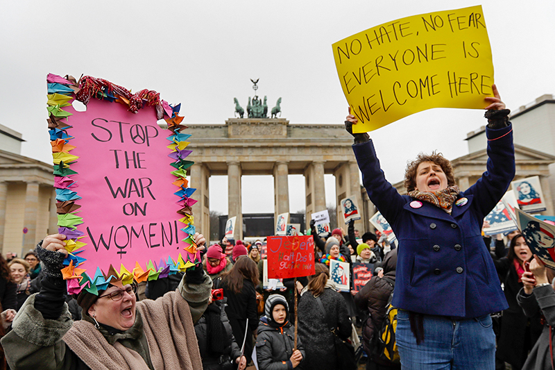 Женский марш в Берлине